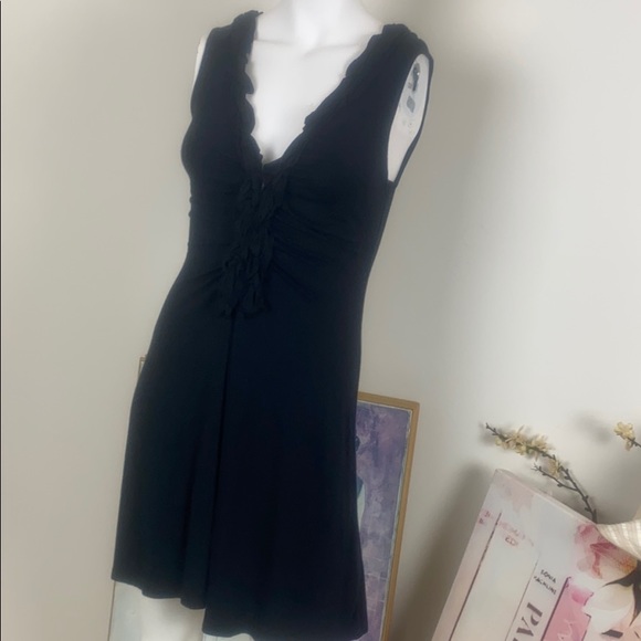 Ella Moss Black Ruffled Dress - Picture 4 of 8